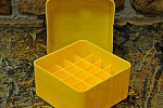 Коробка пластиковая "Superduck", 12 кал. 25 шт., желтая